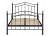 5ft King Size Black nickel finish Cally traditional metal bed frame 5